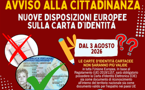 Carta d'Identità Elettronica obbligatoria del 3 Agosto 2026